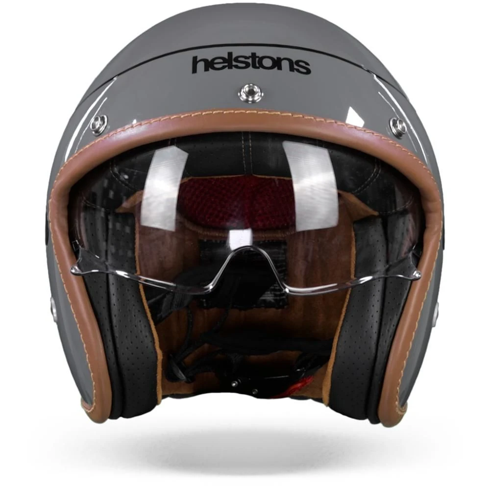 Helstons Corporate Carbon Fiber Grey Jet Helmet 5 Helstons Corporate Carbon Fiber Grey Jet Helmet - Image 3