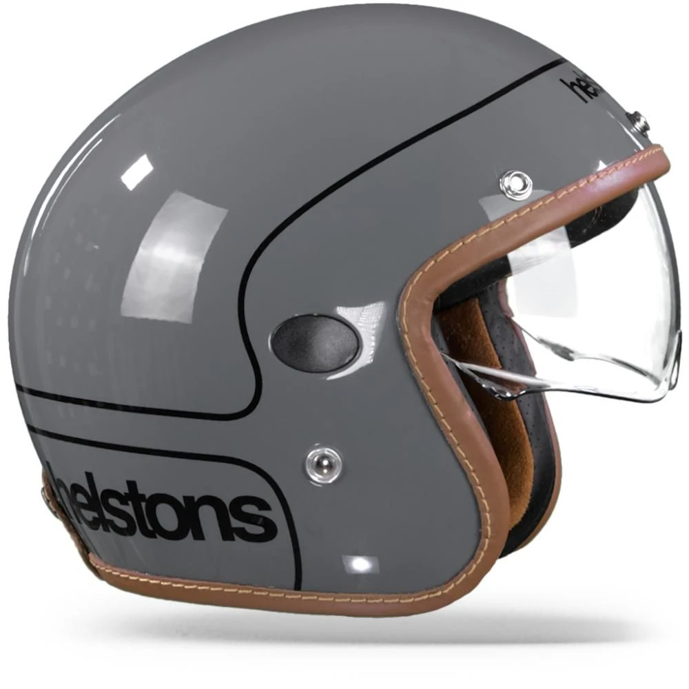 Helstons Corporate Carbon Fiber Grey Jet Helmet 7 Helstons Corporate Carbon Fiber Grey Jet Helmet - Image 5