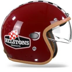 Helstons Flag Carbon Fiber Burgundy Jet Helmet 11 Helstons Flag Carbon Fiber Burgundy Jet Helmet -Helstons Store HelstonsFlagRed.29