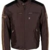 Helstons ACE Tissu-Cuir Marron -Helstons Store blouson helstons ace tissu cuir marron moto vintage homme 24161