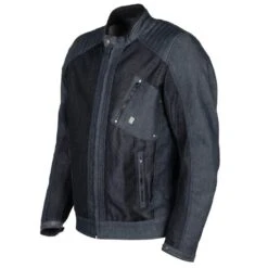 Helstons Colt Air Canvas Denim Mesh Blue Jacket