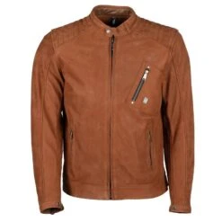 Helstons Colt Brown Nubuck Leather Jacket