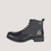 Helstons Deville Leather Armalith Black Grey Shoes -Helstons Store helstons deville leather armalith black grey shoes