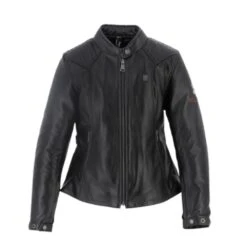 Helstons Emilia Leather Rag Black Jacket