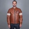 Helstons Jake Speed Leather Buffalo Camel White Jacket -Helstons Store helstons jake speed leather buffalo camel white jacket 2