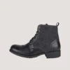 Helstons Mehari Leather Armalith Black Grey Shoes -Helstons Store helstons mehari leather armalith black grey shoes