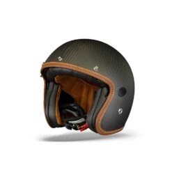 Helstons Naked Carbon Fiber Black Carbon Matte Jet Helmet