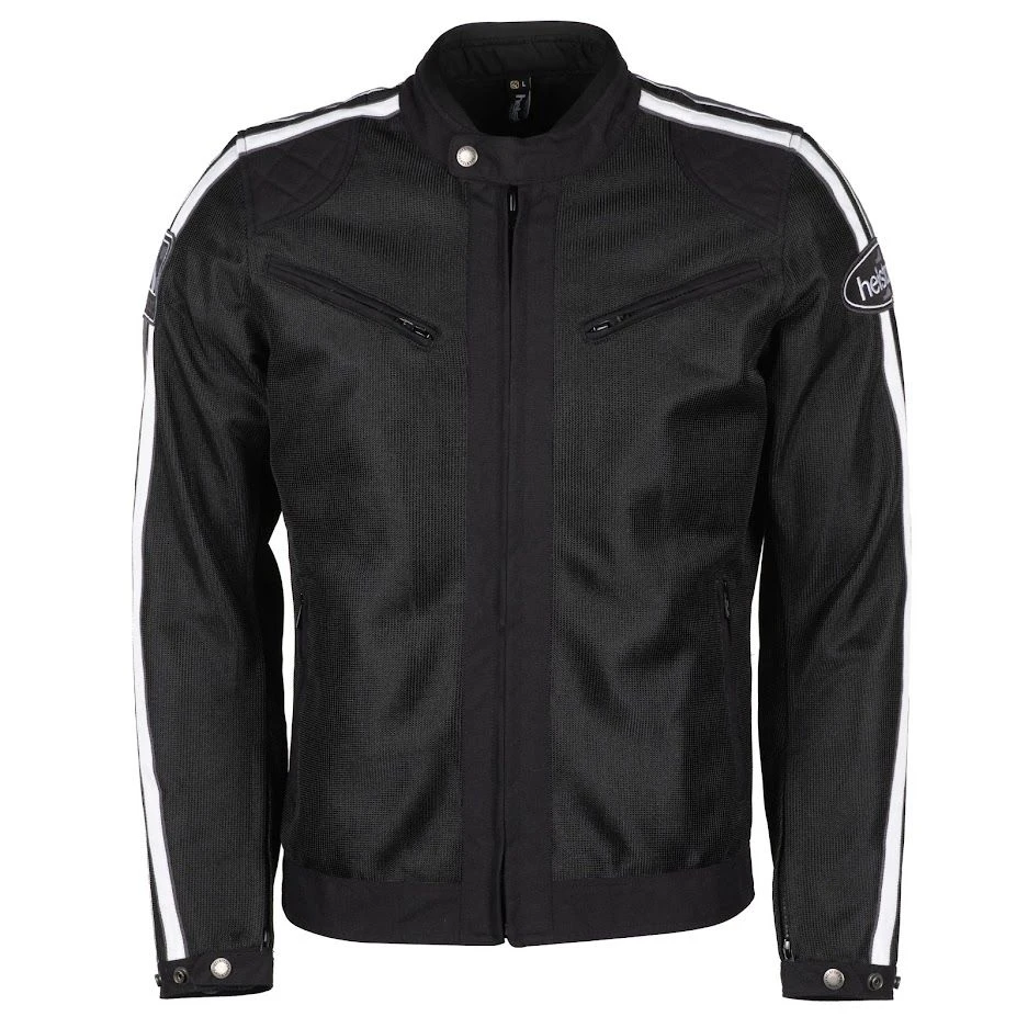 Helstons Pace Air Mesh Fabric Black White Grey Jacket 4 Helstons Pace Air Mesh Fabric Black White Grey Jacket - Image 2