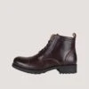 Helstons Rogue Burgundy Leather Shoes -Helstons Store helstons rogue burgundy leather shoes