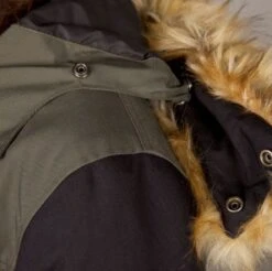 Helstons Selena Fabrics Black Kaki Jacket -Helstons Store helstons selena fabrics black kaki jacket 4