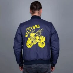 Helstons Store -Helstons Store helstons sparks fabrics blue jacket 2