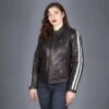 Helstons Victoria Leather Rag Black Jacket -Helstons Store helstons victoria leather rag black jacket 1