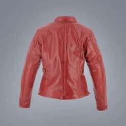 Helstons Victoria Leather Rag Red Jacket -Helstons Store helstons victoria leather rag red jacket 4