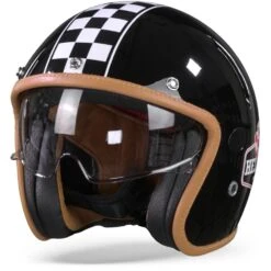 Helstons Flag Carbon Fiber Black Jet Helmet