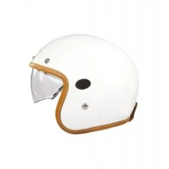 Helstons Naked Carbon Fiber Blanc Jet Helmet